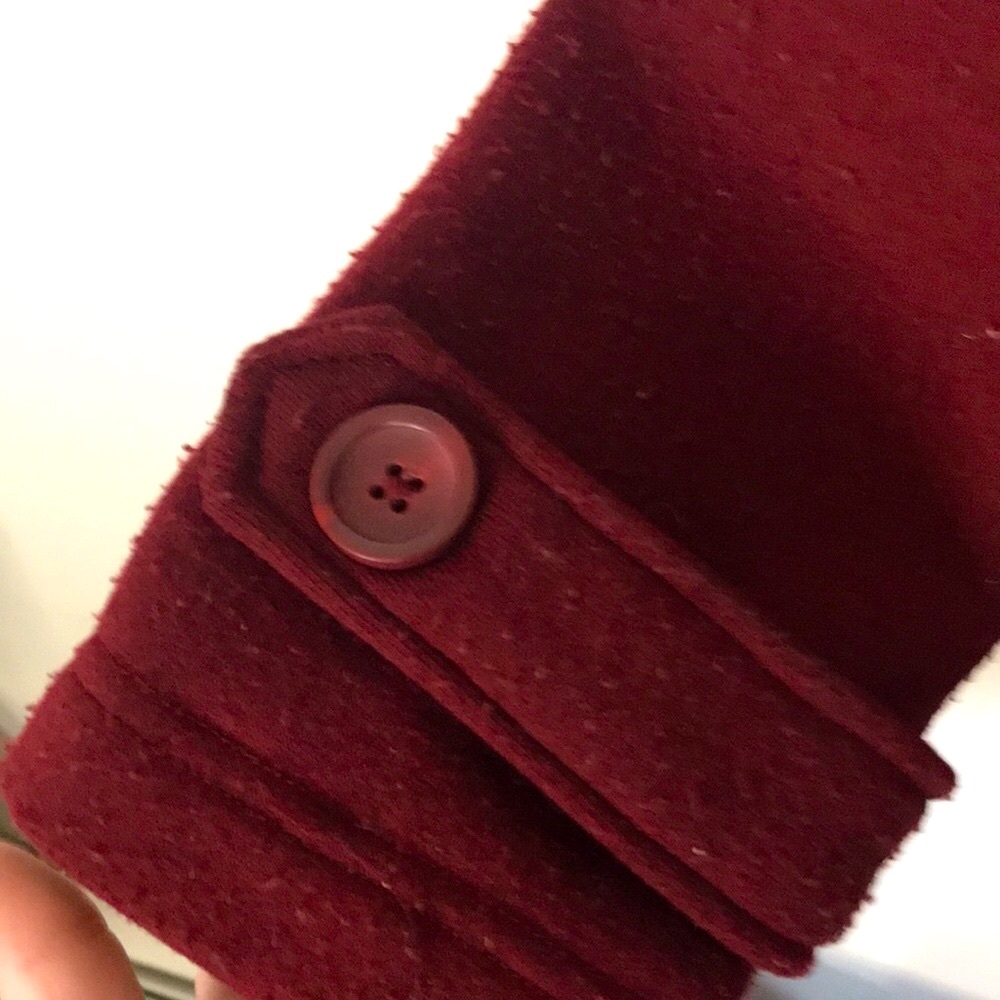 🆕✨Forever21 Burgundy Double Button Detachable Hooded Fall Coat! Sz S!BNWOT!✨ - Picture 13 of 13